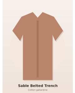 Sable Belted Trench